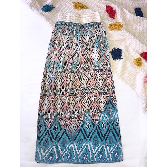 Colorful maxi skirt - Picture 1 of 4